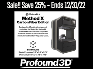 Save 25% on the MakerBot Method X CF 3D Printer
