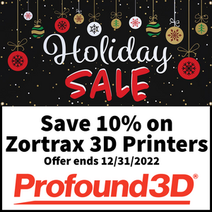 Save 10% on all Zortrax 3D Printers at Profound3D