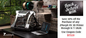 ZMorph 3D Printer Back-to-School Special!!