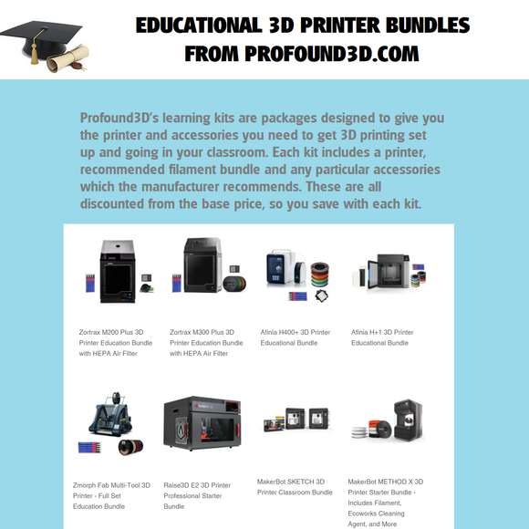 3D Printer Educational Bundles