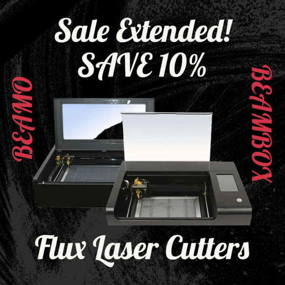 Sale! Flux Laser Cutters 10% Off