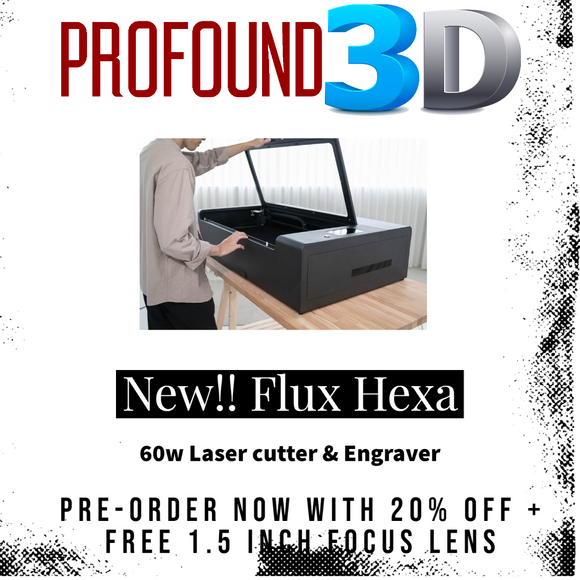 NEW!! FLUX HEXA 60W LASER CUTTER & ENGRAVER