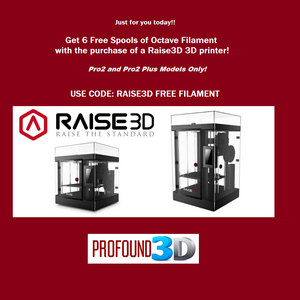 FREE Filament with Raise3D Printers!