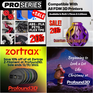 Save on 3D Printing Filament at Profound3D!