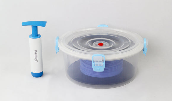 PrintDry Vacuum Sealed Filament Container - Pack of 5 with Vacuum Pump